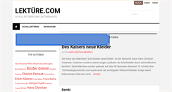 Desktop Screenshot of lektuere.com